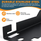 🔥Garage Essential: Anti-Slip Wheel Alignment Plate - Premium Stainless Steel