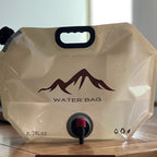 🏕️ Outdoor Collapsible Water Container Bag – 8L Capacity, Knob Faucet, Foldable 🌲