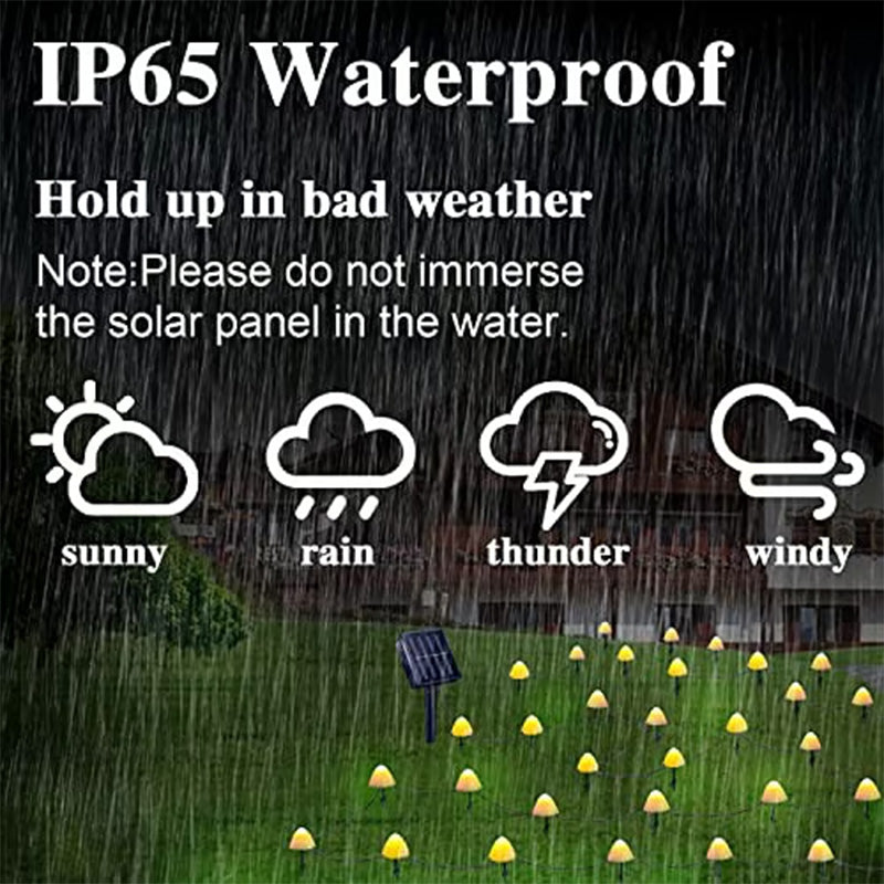 Outdoor Solar Mushroom LED Lights