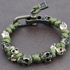 Gothic Skull Rope Bracelet