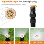 🏡BUY 2 GET 1 FREE✨360° Rotation Auto Irrigation System Garden Lawn Sprinkler Patio