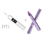 💅Professional Electric Nail Polisher – Smooths thick nails, 99-speed display. Multiple heads for shaping & buffing. 💎