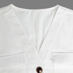 Women's Fashion V-Neck Loose Jumpsuit