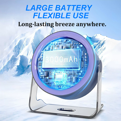 🔥100-Speed Mini Desk Fan with Digital Display