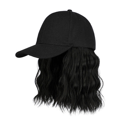 2-in-1 Curly Hair Baseball Cap Wig