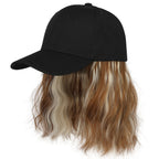 2-in-1 Curly Hair Baseball Cap Wig