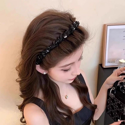 Rhinestone Headband with Teeth for Women