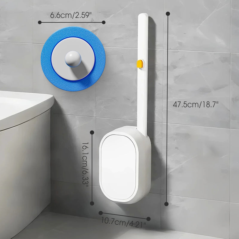 Disposable Toilet Brush with Replaceable Head