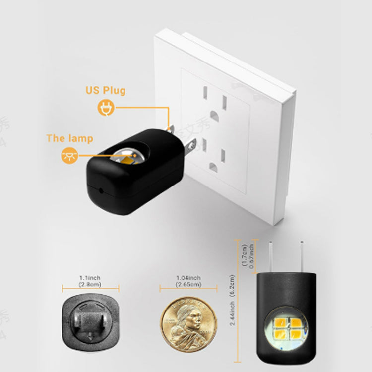 Smart LED Wall Night Light with Auto Dimmer