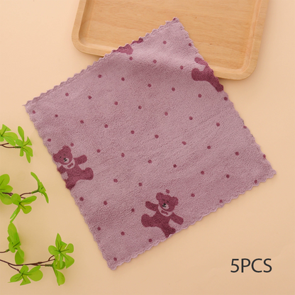 ⏳Time-Limited Special⏰5PCS Coral Flannel Dish Towels for Home Use