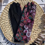 Women's Winter Warm Printed Gloves