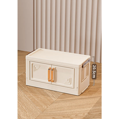 Foldable Storage Box With Lid, 1-5 layers of holders with wheels for kitchen, bedroom, bathroom, warehouse, kitchen, home storage, stackable organizer🗄️