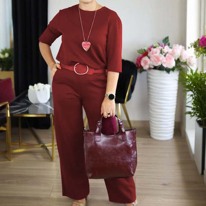 Elegant Longline Cardigan & Top & Pants 3-Pieces Set