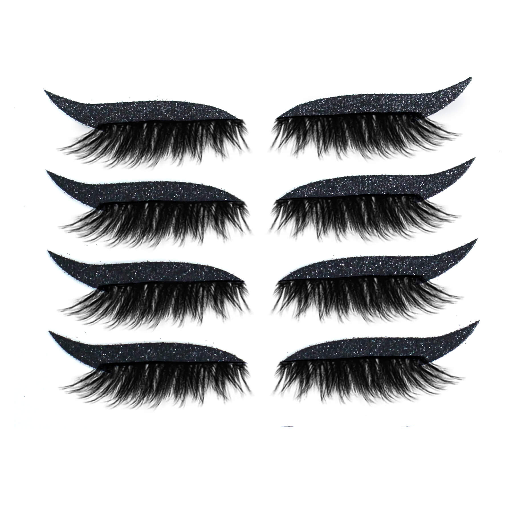 2 in 1 Eye Shadow and Eyelash Stickers with Glitter