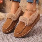 🍂Fuzzy Closed Back Slippers for Women
