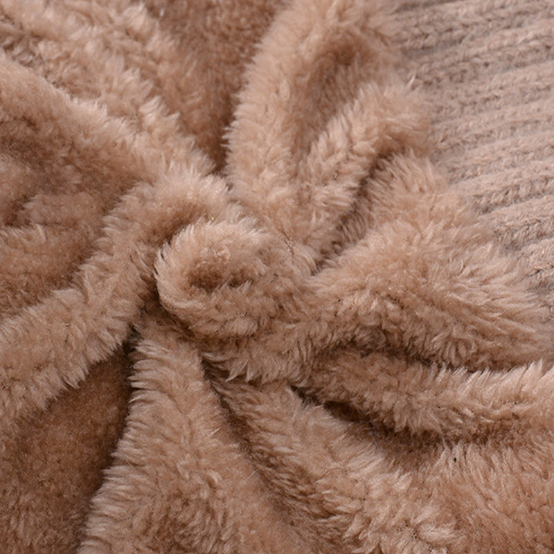 🔥Stylish Chunky Winter Knit Hat - With Warm Face Cover and Scarf