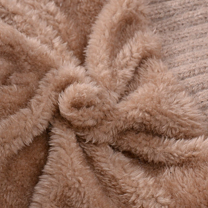 🔥Stylish Chunky Winter Knit Hat - With Warm Face Cover and Scarf