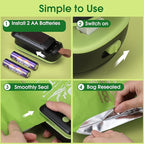 🔥Hot Sale🔥Portable 2-in-1 Heat Bag Sealer With Cutter