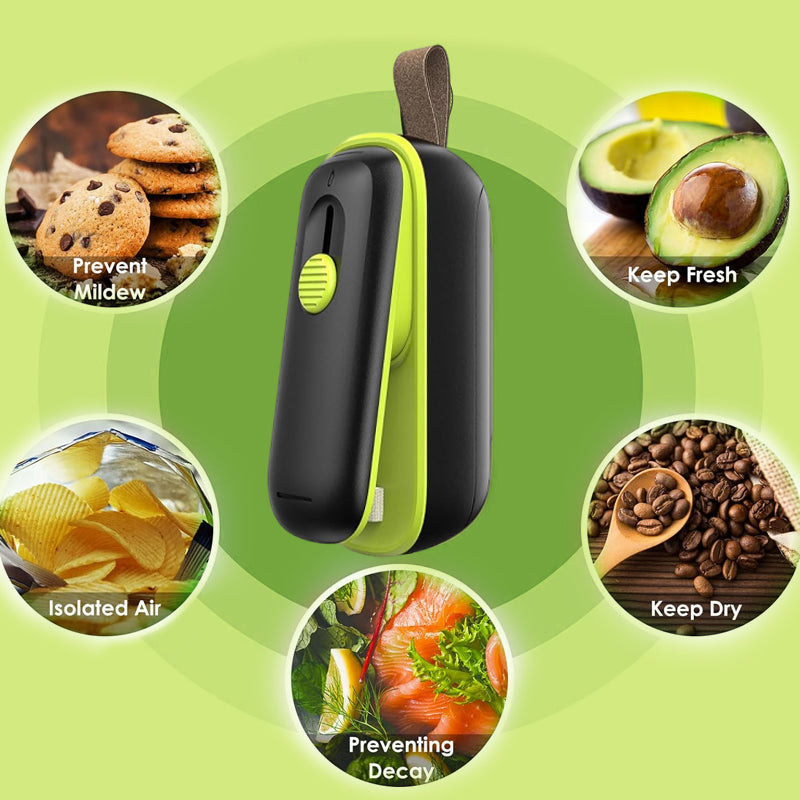 🔥Hot Sale🔥Portable 2-in-1 Heat Bag Sealer With Cutter