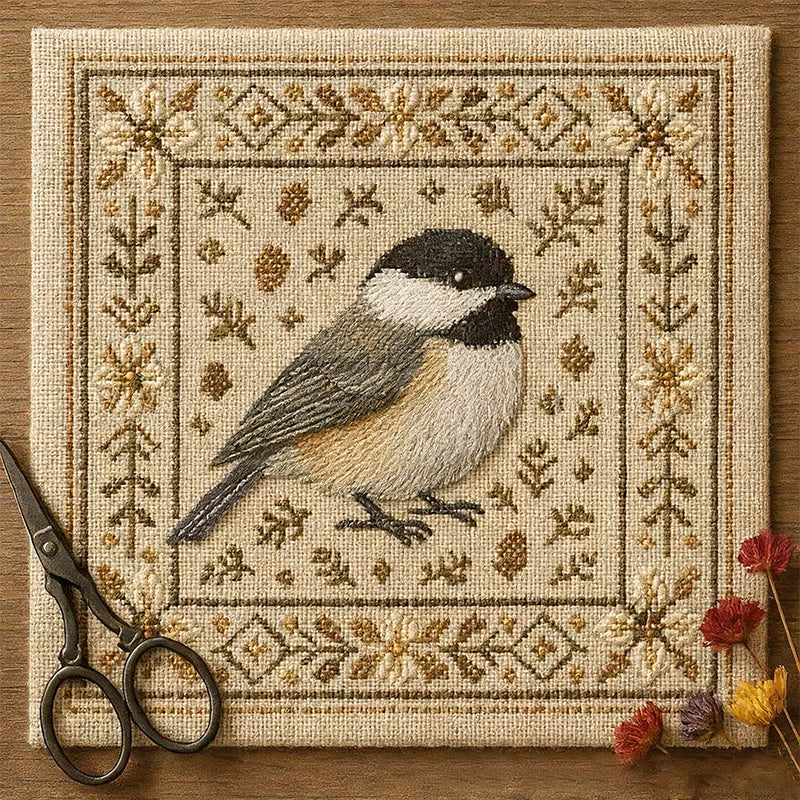 🐦 DIY Bird Cross Stitch Kit