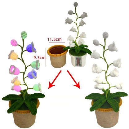 Lily Glow Crochet Lamp