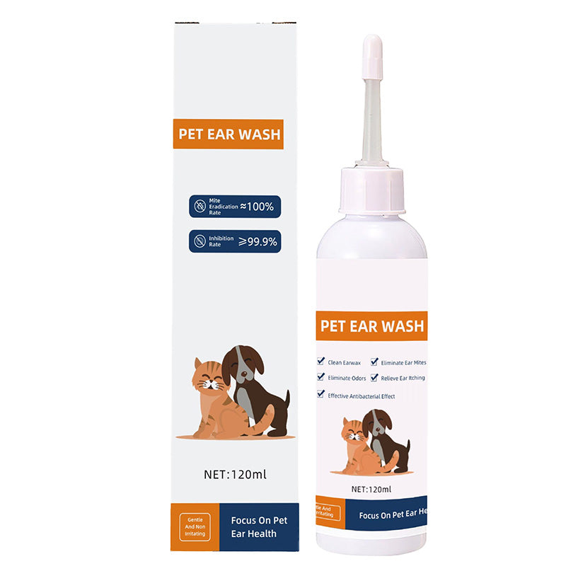 📢✨ Pet Ear Cleaner - Gentle Formula with Soothing Aloe for Dogs & Cats, Prevents Infections & Odor 🌿