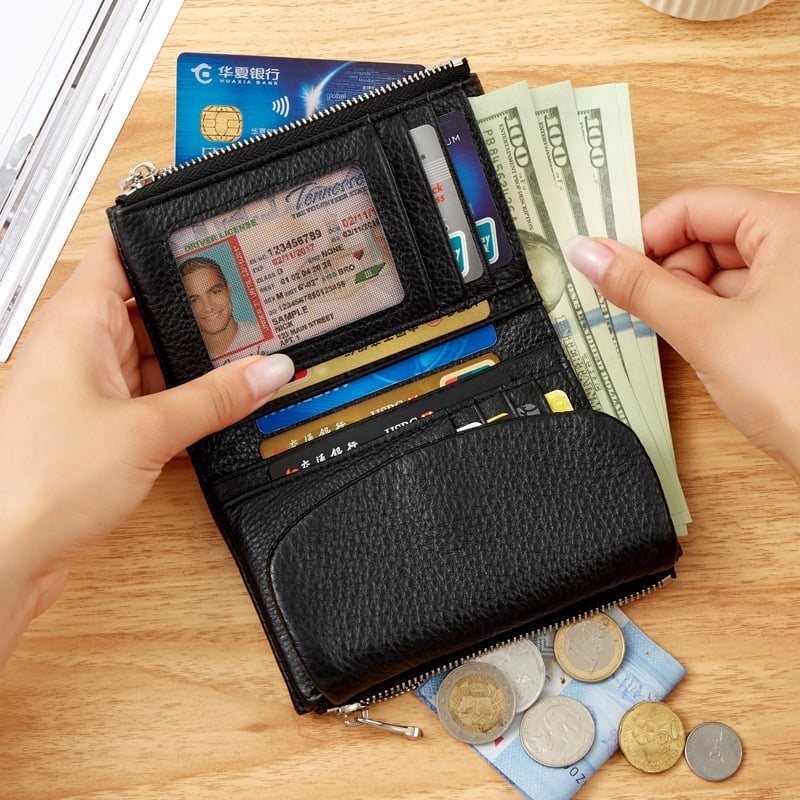 ⏰ Unisex Wallet Made Of Pebble Leather 🔥