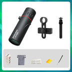 🔭Outdoor Portable Monocular Telescope - 12x50 High Definition with Smartphone Adapter for Adventures 🌄📱