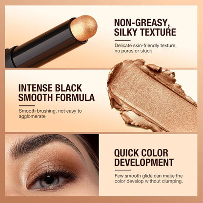 🎄50K+ SOLD! 🎁✨8 Colors Glitter Eyeshadow Stick Waterproof & Long-Wearing & Multi-Use