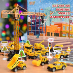 🎁Christmas Gift 50%OFF！！！🚗Kids Advent Calendar for Boys: Alloy Construction Engineering Vehicle Toy Sets