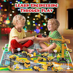 🎁Christmas Gift 50%OFF！！！🚗Kids Advent Calendar for Boys: Alloy Construction Engineering Vehicle Toy Sets