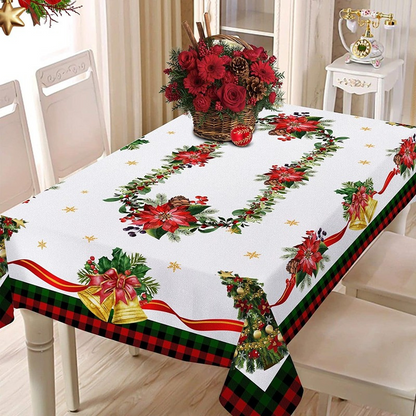 Waterproof Rectangular Christmas Tablecloth