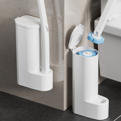 Disposable Toilet Brush with Storage Holder
