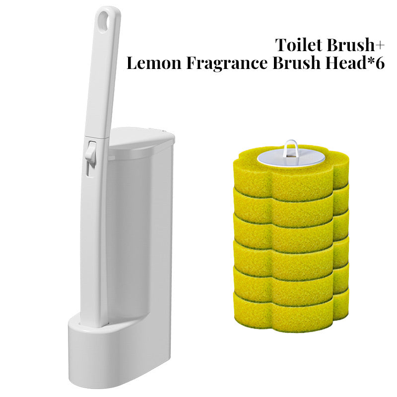 Disposable Toilet Brush with Storage Holder