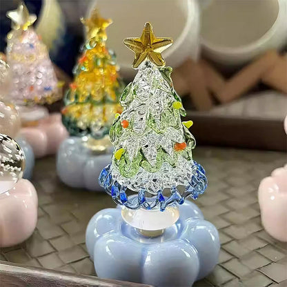 Handmade Glass Rotatable Christmas Tree Ornaments