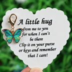 🦋💝Elegant Butterfly Charm with Warm Card