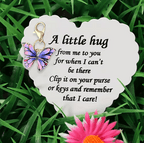 🦋💝Elegant Butterfly Charm with Warm Card