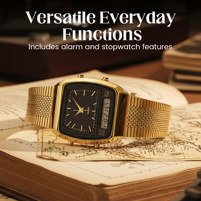 💥LIEBIG Roman Retro Dual System Multi-Function Digital Sports Watch⌚️