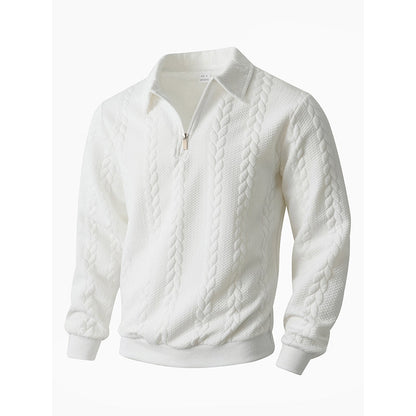 🔥New arrivals offer-Men's Casual Half-Zip Cable-Knit Sweater