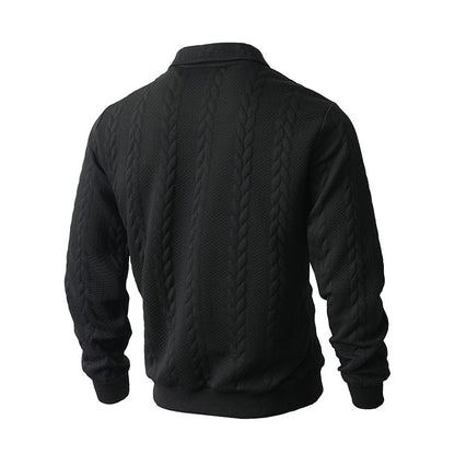 🔥New arrivals offer-Men's Casual Half-Zip Cable-Knit Sweater