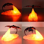 🔥3D Printed Dynamic Balance Dragon LED Night Light🐲
