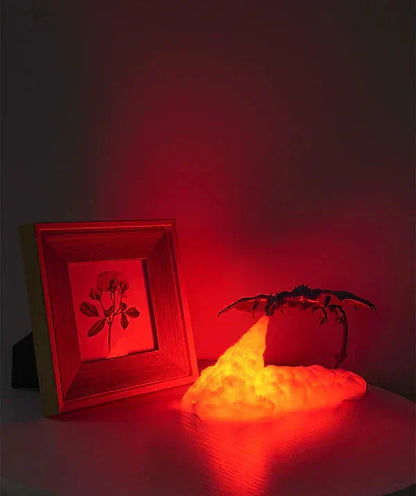 🔥3D Printed Dynamic Balance Dragon LED Night Light🐲