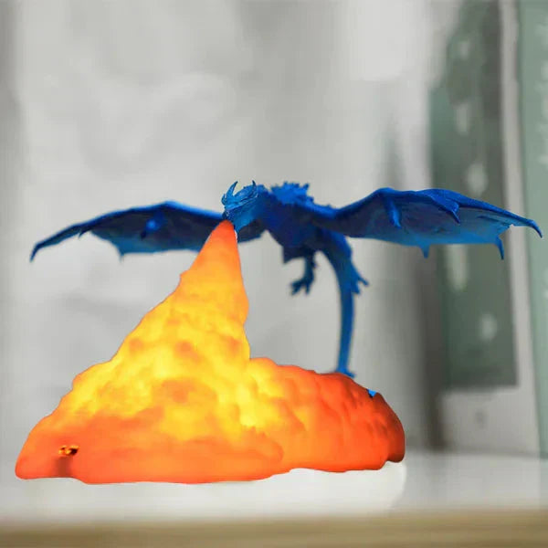 🔥3D Printed Dynamic Balance Dragon LED Night Light🐲
