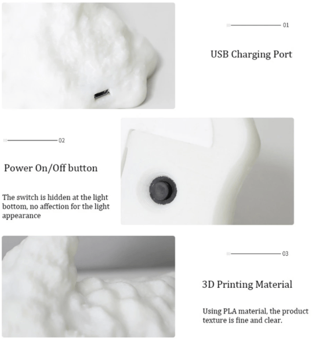 🔥3D Printed Dynamic Balance Dragon LED Night Light🐲