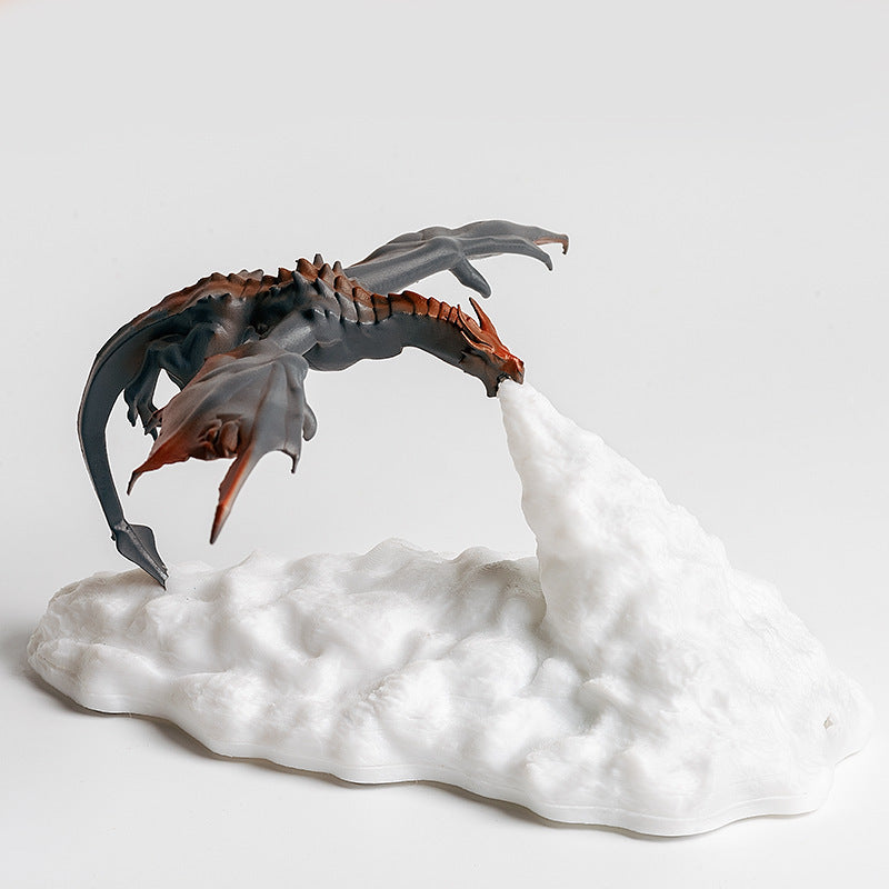 🔥3D Printed Dynamic Balance Dragon LED Night Light🐲