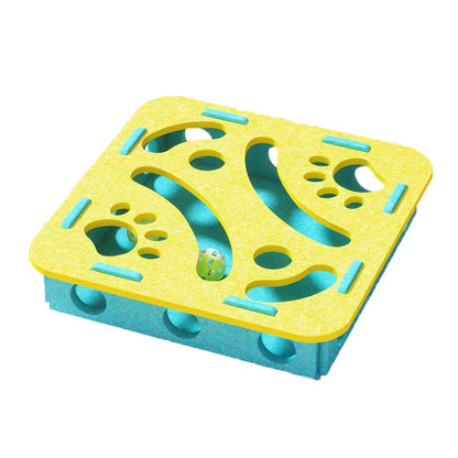 Interactive Felt Maze Toy for Cats
