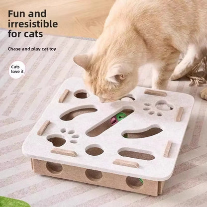 Interactive Felt Maze Toy for Cats