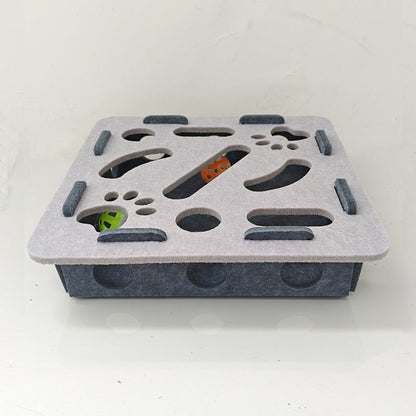 Interactive Felt Maze Toy for Cats