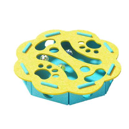 Interactive Felt Maze Toy for Cats