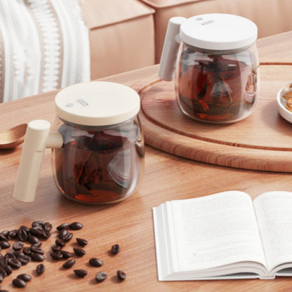 Portable Electric Stirring Coffee Mug with Handle